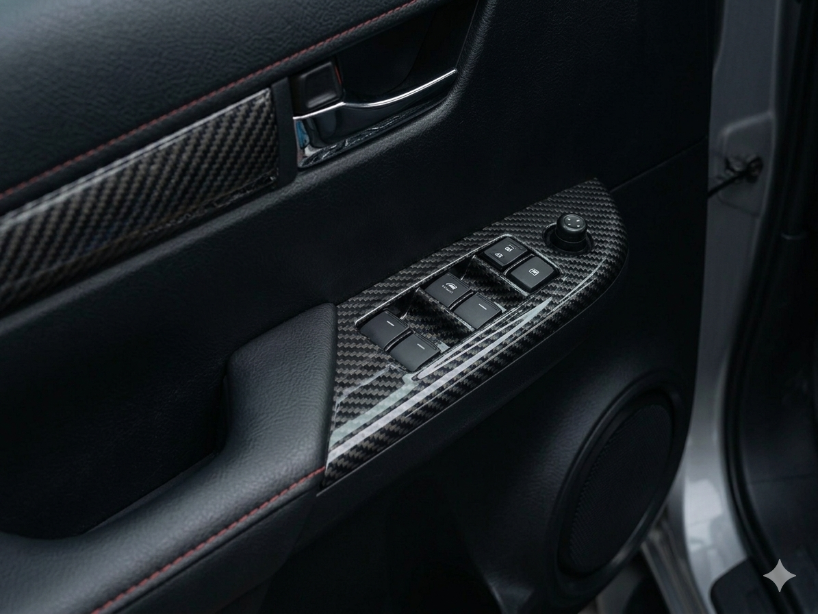 REVO HILUX INTERIOR UPGRADE (7 PIECES) FIBRA CARBONO BM254 3