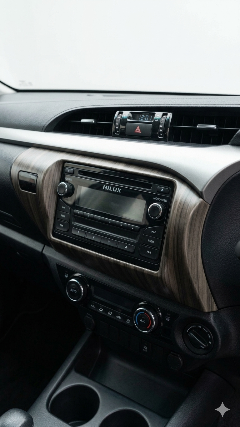 REVO HILUX INTERIOR UPGRADE (7 PIECES) MADERADO GRIS BM295