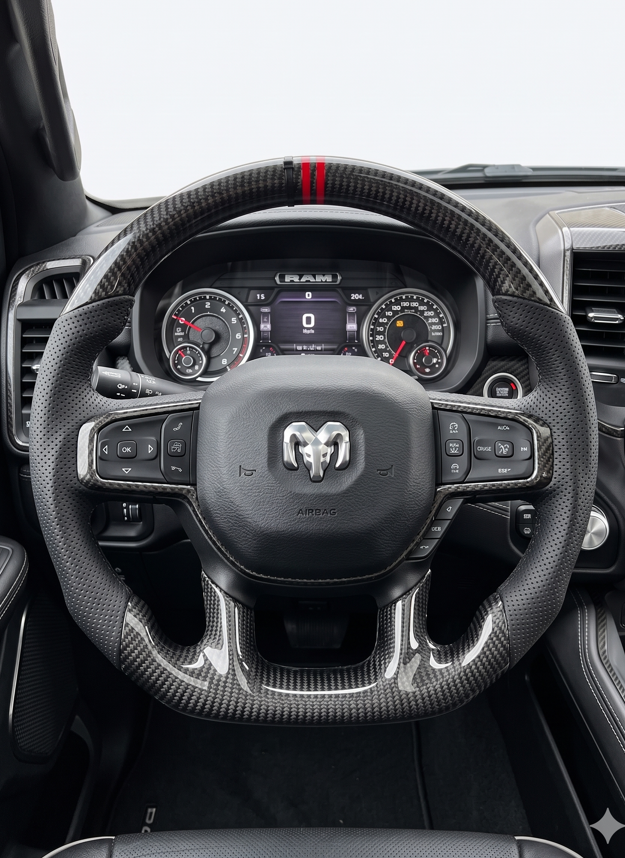 VOLANTE RAM 1500 2022+ FIBRA CARBONO