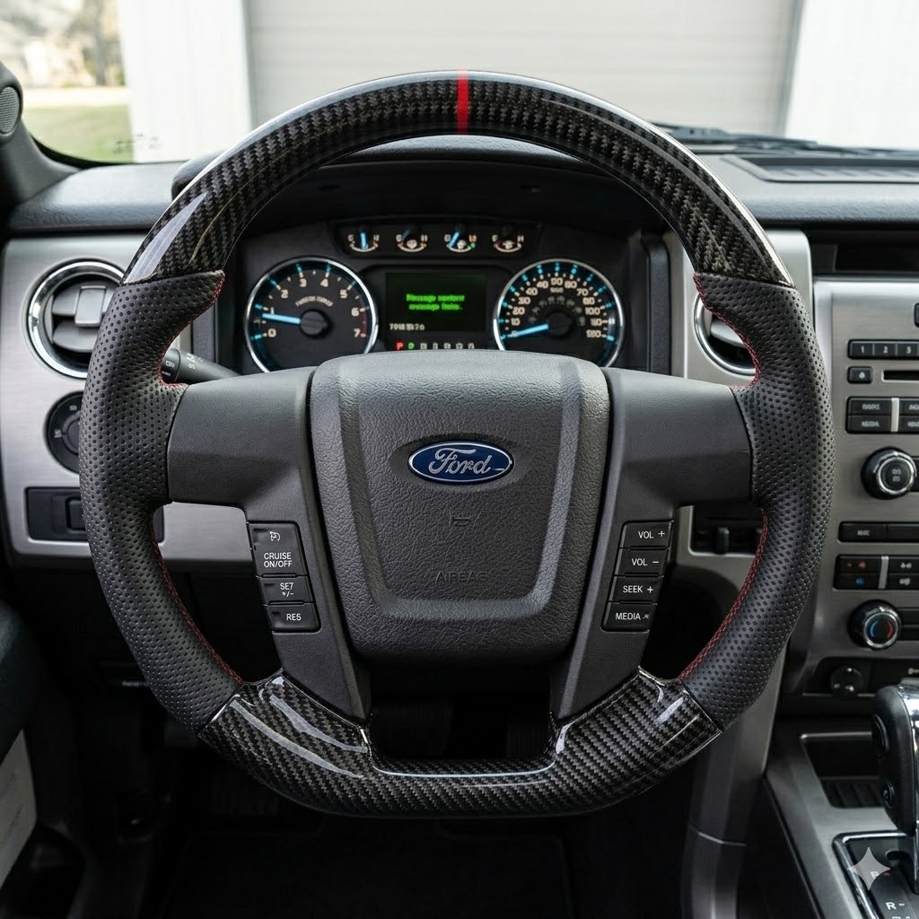 VOLANTE FORD F150 FIBRA CARBONO 2009-2014