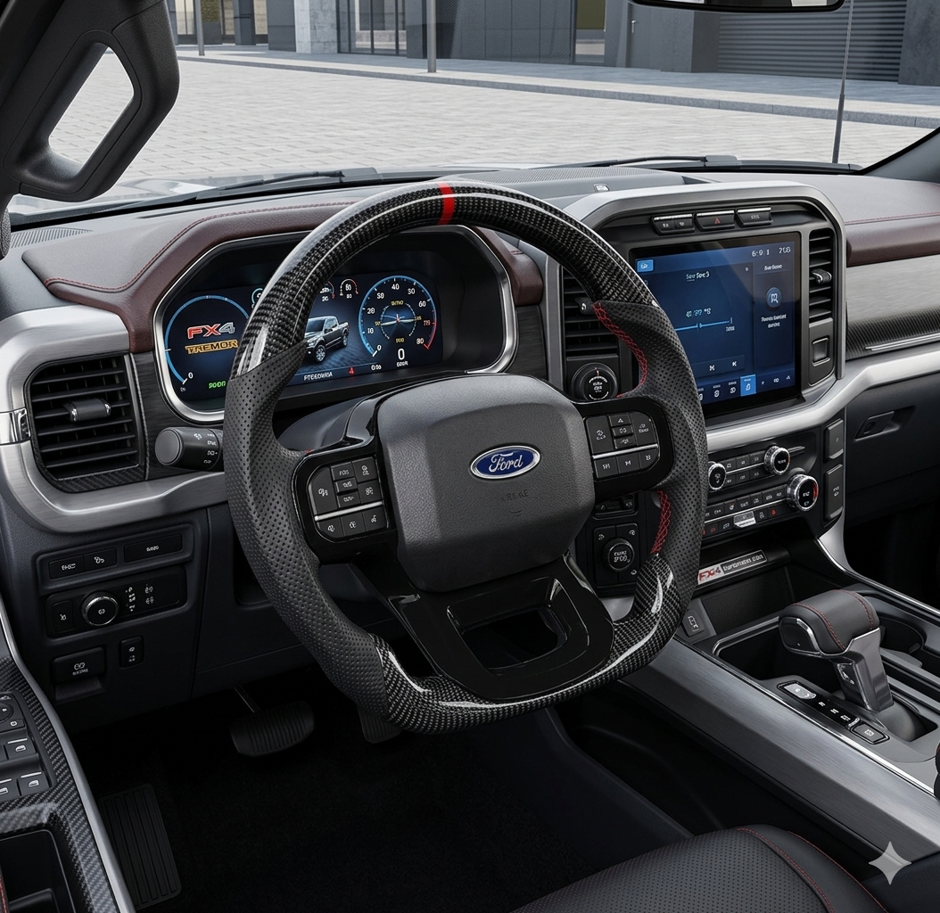 VOLANTE FORD150 FIBRA DE CARBONO 2021+